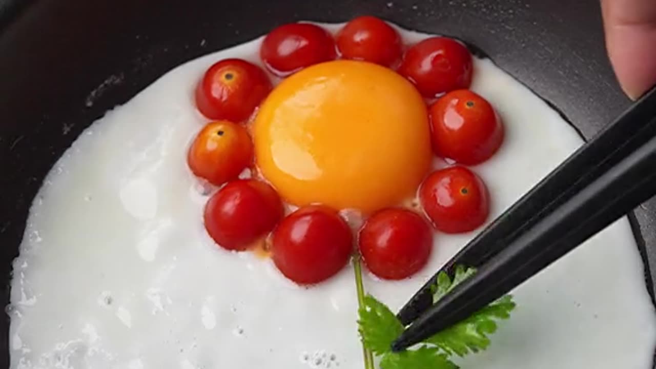 Make a beautiful and colorful breakfast