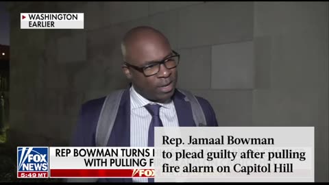Rep. Jamaal Bowman to plead guilty after pulling fire alarm on Capitol Hill