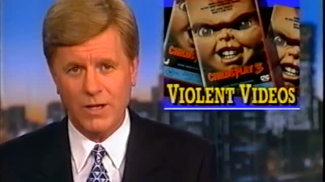 Violent video games and violent kids. From November 26 1993, Channel 10 news Melbourne