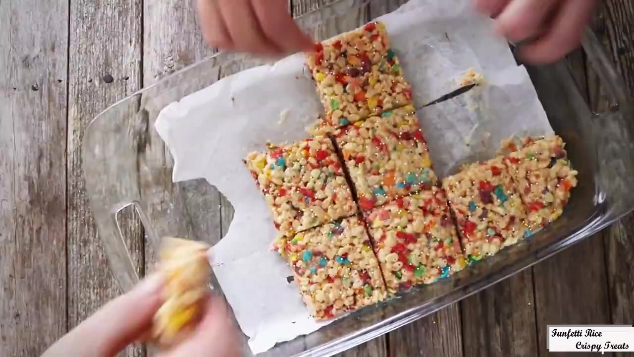 Funfetti Rice Crispy Treats