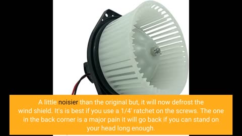 BOXI Heater Blower Motor w/Fan Cage for Isuzu i-280 i-290 i-350 i-370 / Chevy SSR Colorado/GMC...