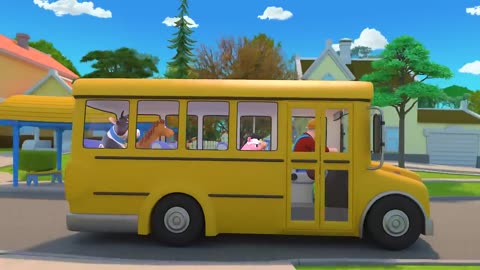 New viral /The wheels on the bus song(animal version) fun for kids