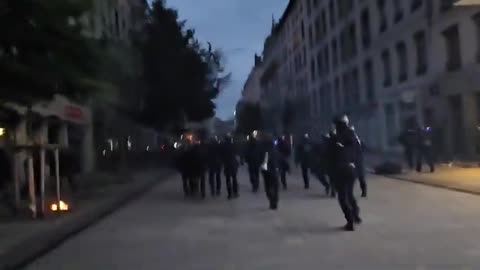 It's kicking off in Lyon too as the far left have a tantrum because the people