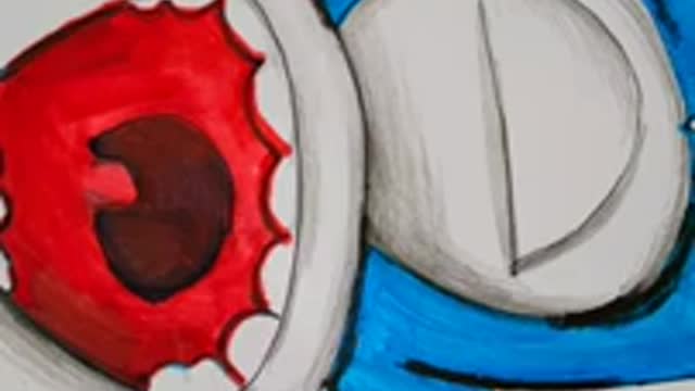 How to draw doraemon scary version #draw #doraemon #easy #art