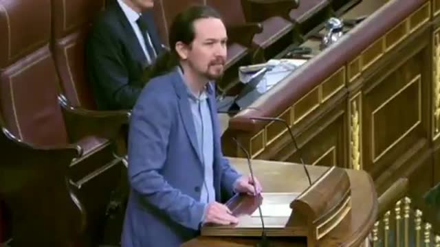 Iglesias apela a la guerra civil desde la Tribuna durante su respuesta a una diputada de VOX