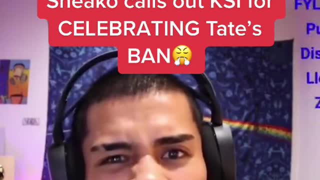 Sneako calls out KSI for Andrew Tate ban