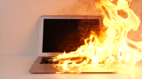 Laptop Fire Amazing Video