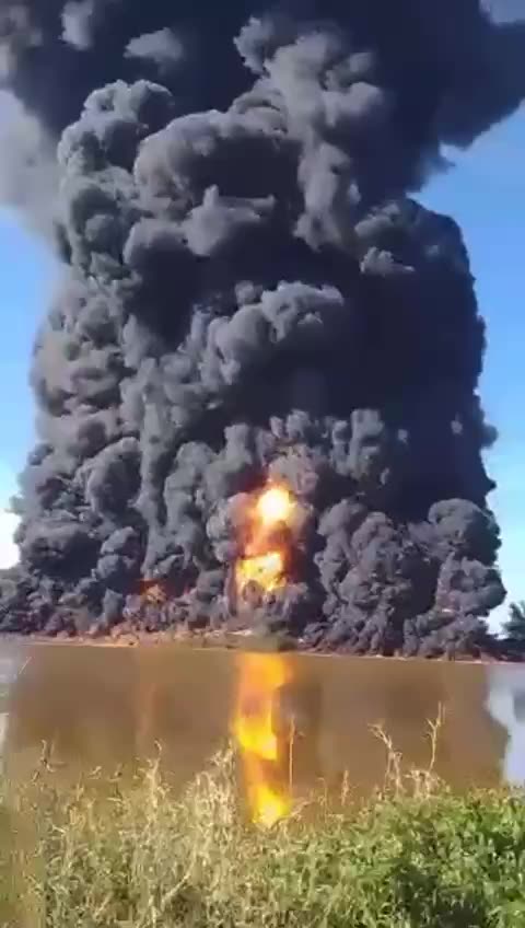 Today, a massive fire broke out at a Pemex (read: state-owned) crude oil storage facility in Veracruz, Mexico