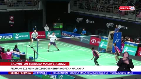 1 JULAI 2022 –BERITA PERDANA-BADMINTON TERBUKA MALAYSIA-PELUANG SZE FEI-NUR IZZUDDIN MEMBANGGAKAN