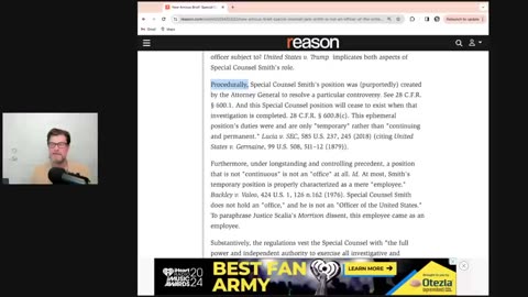 240325 Jack Smith Is An ILLEGAL APPOINTMENT - Brief Filed In Florida That Could END His Career.mp4