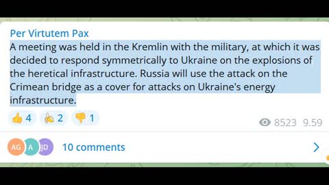 "Respond Symmetrically"???? No you strike with 10X more on Ukraine!!