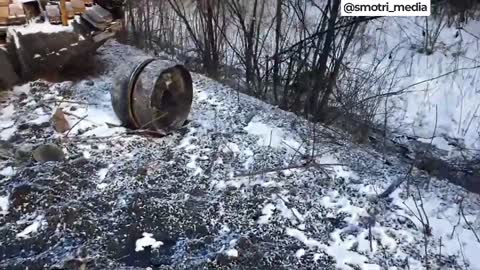 During the battles for the city, the Frontier militia of the LPR destroyed the tank of the Armed