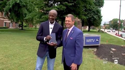 July 2, 2021 - Derrik Thomas Learns He's Being Inducted Into Indiana Broadcasters Hall of Fame