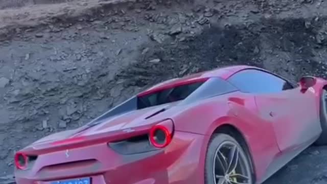 Would you drive this car here ? #Ferrari #offroad #amazing #car #viral #turbo