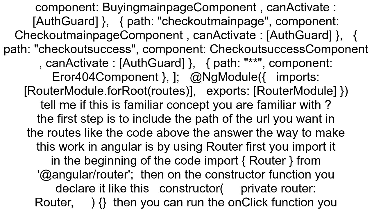 Angular router link and click event trigger