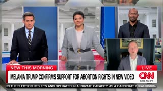 CNN Guest Says Melania Trump's Defense of Abortion May Actually Help Her Husband Ahead Of Election