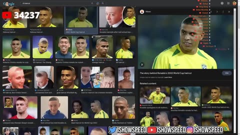 ishowspeed lança corte do Ronaldo Fenômeno R9 - cascão