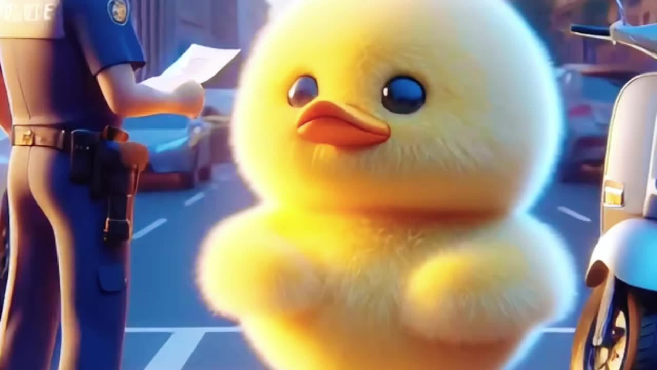 "AI Chicken’s Scooter Adventure Ends in Tears 🐔🛴🚨 | Funny Animated Short" #cute #ai #funny