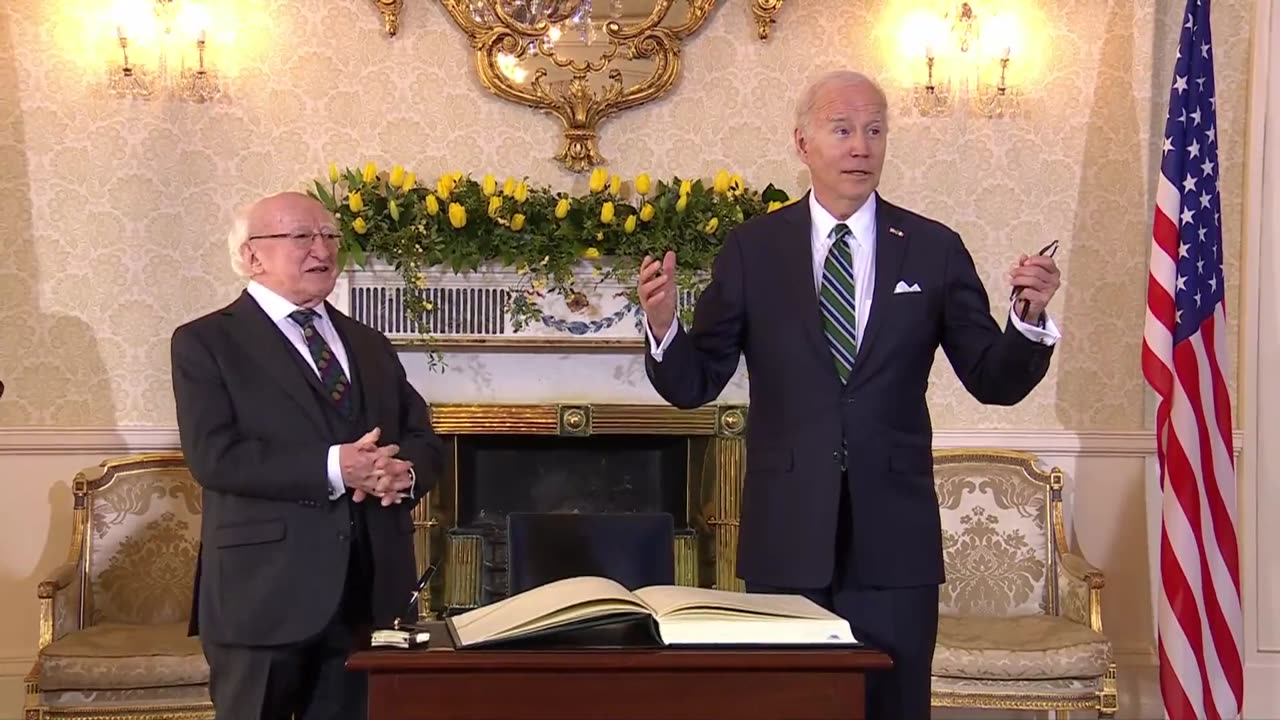 BIDEN in Ireland: "I'm not going home. I'm staying here."