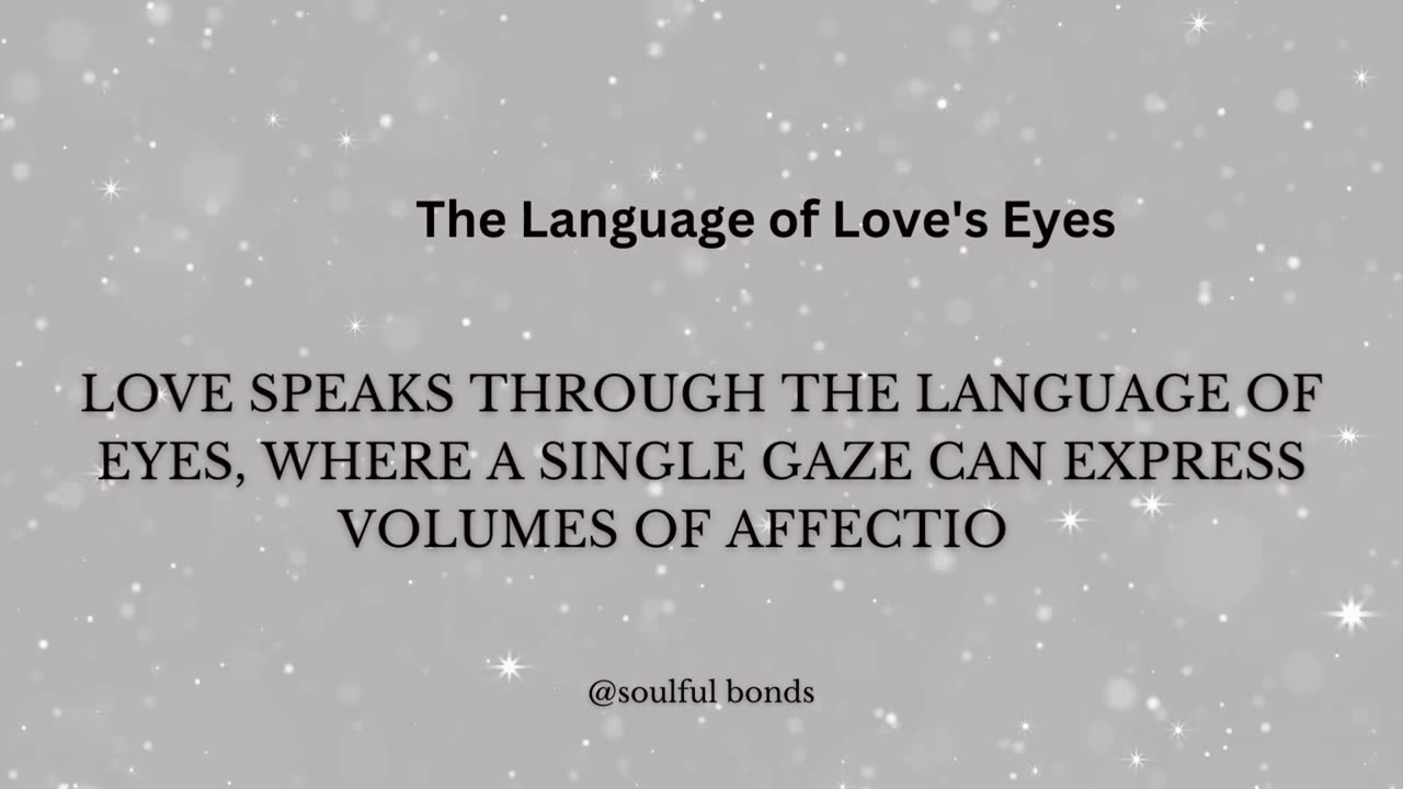 Express volumes of affection.