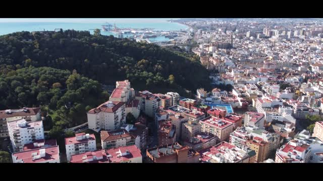 Malaga from air