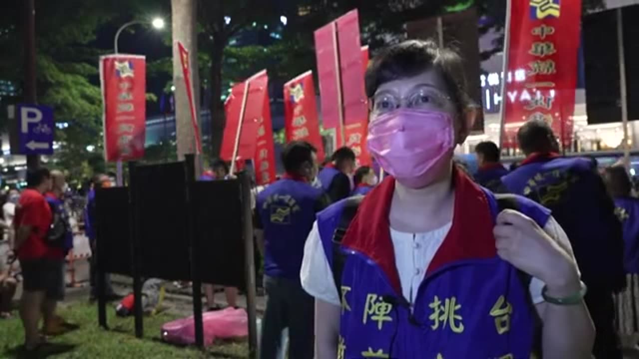 Taiwan Citizens Protested Against Nancy Pelosi's Visit Aug 3, 2022