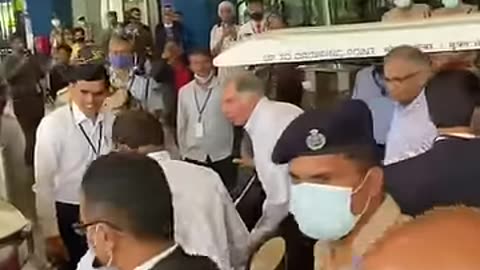 Ratan Tata at airport