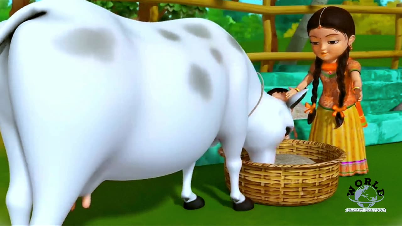 GIYA DOOD PILATI HAY | COW CARTOON | @WORLDCRAZEYCARTOON