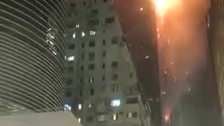 NOW - Skyscraper under construction on fire in Hong Kong.