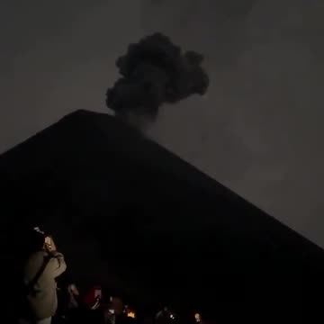 Lighting Hits Volcano