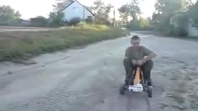 Dominik on go-kart