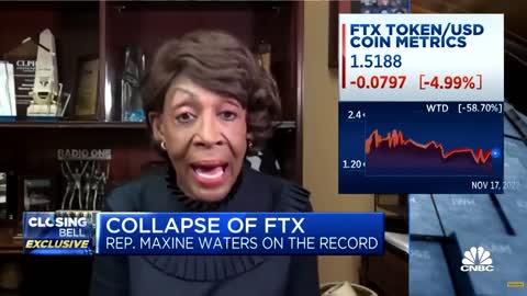 Maxine Waters Making excuses For FTX.