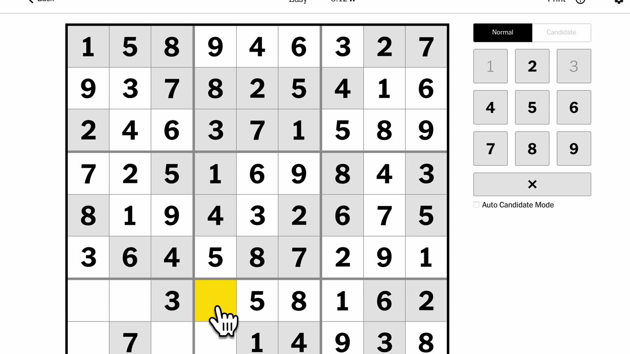 Sudoku 2023-05-06 easy