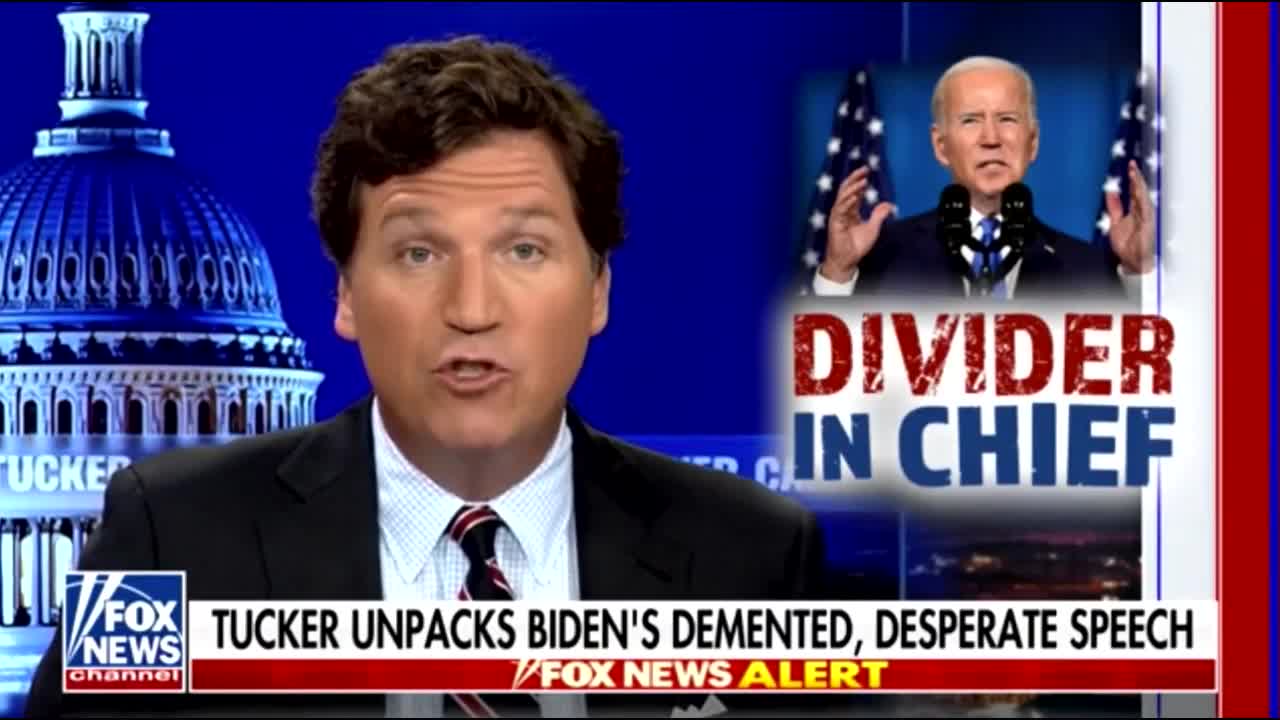 Tucker Carlson breaks down Biden's speech: "The guy who showered with his daughter