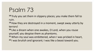 Psalm 73:16-28 Daily Devotion