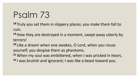 Psalm 73:16-28 Daily Devotion
