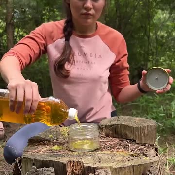 WOW! It will burn for a long time!🔥#camping #survival #bushcraft #outdoors