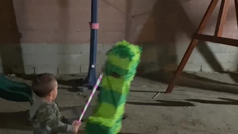 Pinata Gets Revenge on Kid Hitting it