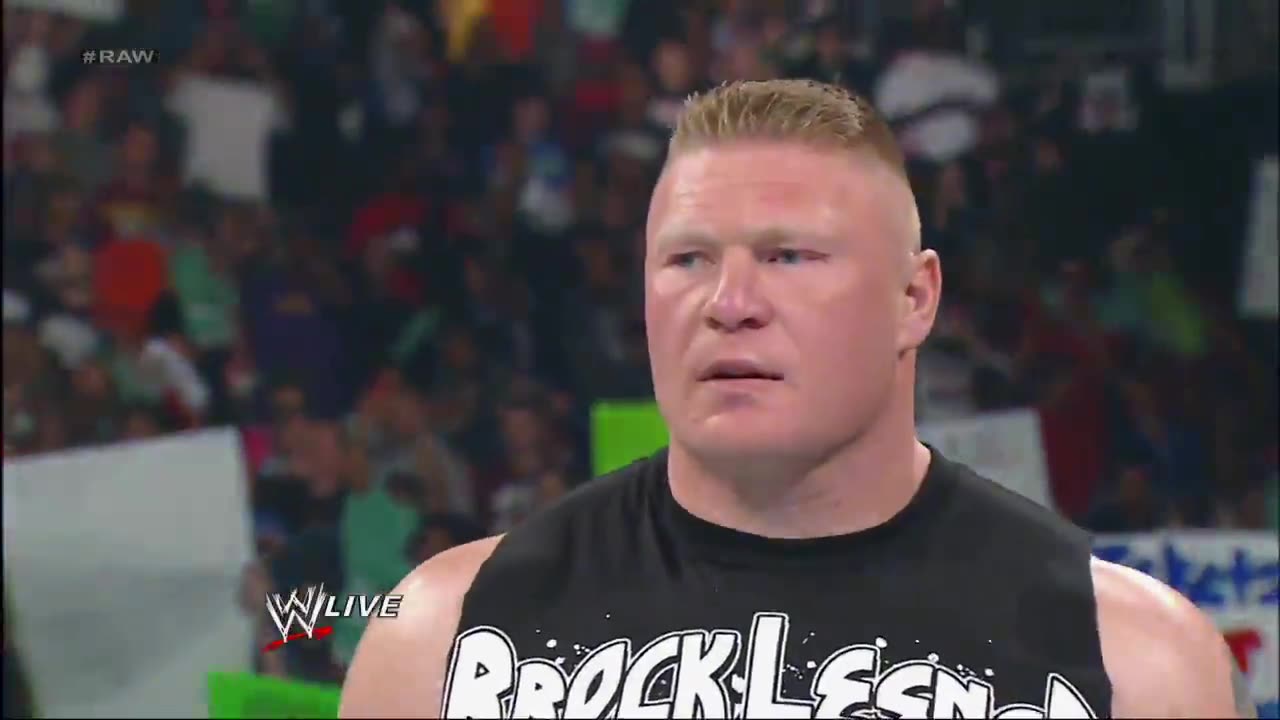 John Cena and Brock Lesnar get into a brawl that clears the entire locker room: Raw, April 9, 2012