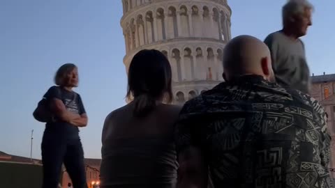 Romantic Tower Of Pisa Fail 🤣🫣