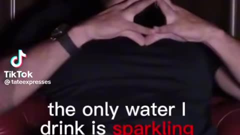 Why Andrew Tate only drinks sparkling water…