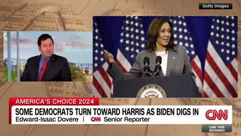 Democrats start moving to Harris as Biden digs in