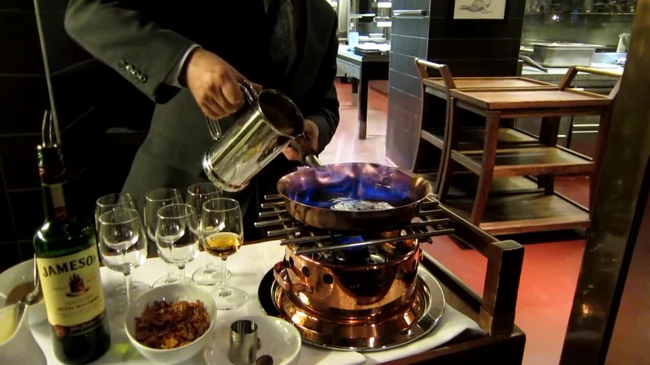 Tableside Irish Coffee at Chapter One in Dublin