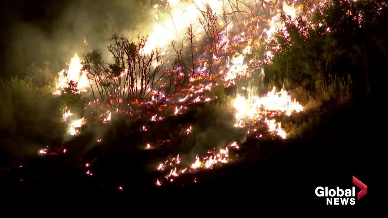 Fierce wildfire in Spain forces 1,500 residents to evacuate homes