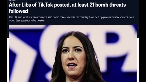 THIS IS HOW PSYOP'S WORK! LIBS OF TIKTOK RESPONSIBLE FOR 33 BOMB THREATS OVER SOCIAL MEDIA POSTS!