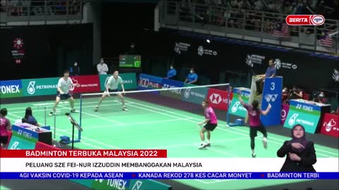 BERITA PERDANA-BADMINTON TERBUKA MALAYSIA-PELUANG SZE FEI-NUR IZZUDDIN MEMBANGGAKAN