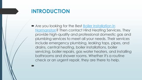 Get The Best Boiler Installation in Normanston.