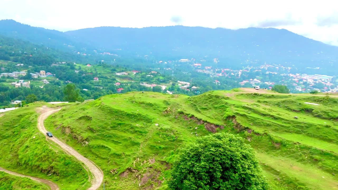 Beautiful view of rawalakot city azad kashmir