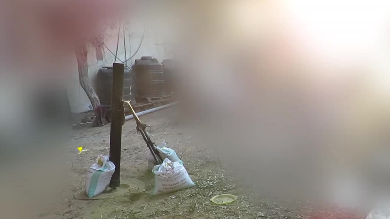 Scenes from the mortar lava used by the Mujahideen of the Al-Quds Brigades