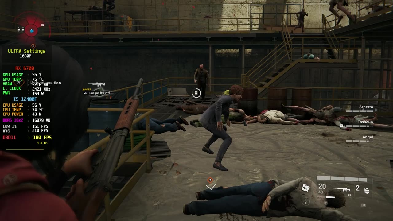 World War Z: Aftermath - Holy Terror | RX 6700 + i5 12400f | Ultra Settings | Benchmark